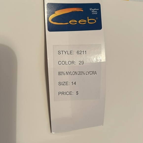 NWT CEEB Tummy Trimmer Swimsuit Size 14 - Picture 10 of 13